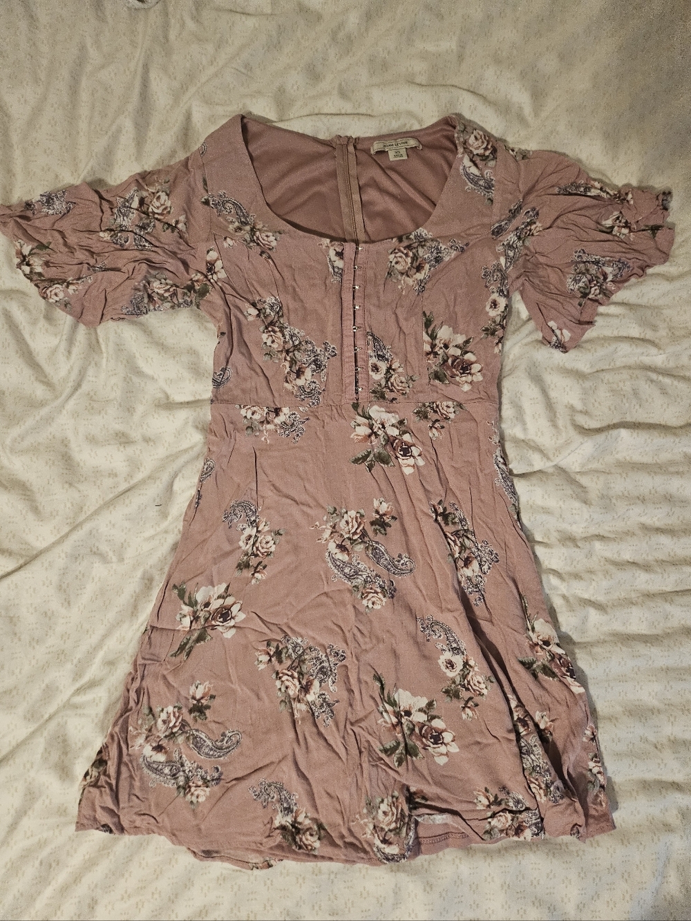 ADAM LEVINE Juniors Floral Mini Dress in Pink